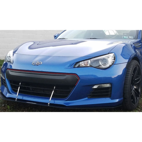 Adjustable 6"-9" / 8"-11" / 10"-13" Front Bumper Lip Splitter Diffuser Strut Rod Tie Bars Fit Most Vehicles, Black / Red / Blue / Silver