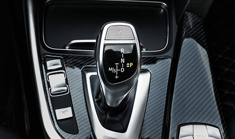 Silver Gear Shift Knob Lever P Parking Shift Button Cover Frame Trim For BMW 2 3 4 5 6 Series X3 X4 X5 X6 F22 F23 F30 F31 F32 F33 F34 F10 F06 F25 F26 F15 F16