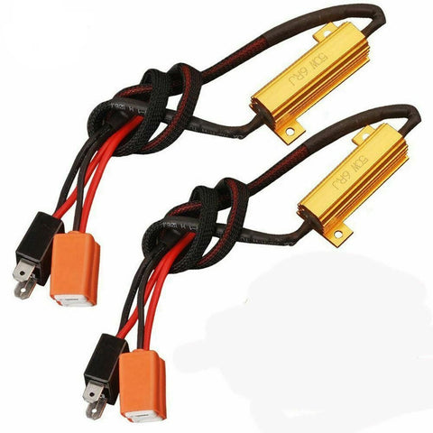 H7 LED Resistor Decoder for LED Headlight Bulb Conversion Kit, Anti Flicker Error Free Decoder Warning Canceller