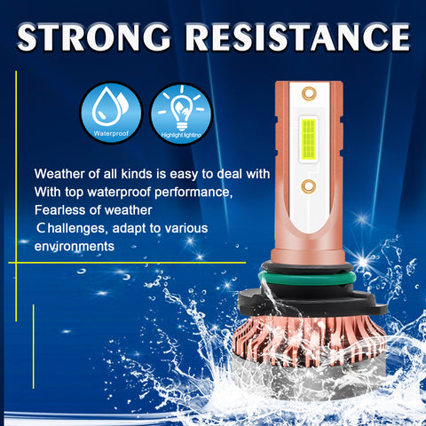 9006 COB LED Fog Lights Bulb Conversion Kit 8000K Ice Blue Daytime Running Light