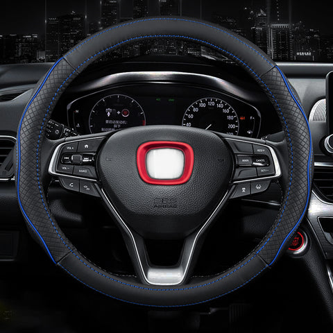 1pcs Red ABS Steering Wheel Center Logo Cover Trim Decoration Sticker for Honda Accord 10th 2018-2019