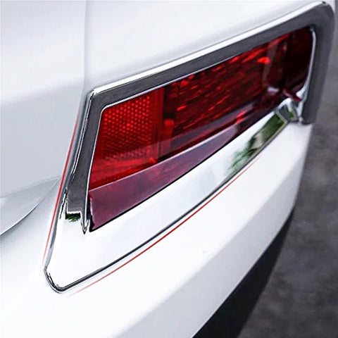 2x Chrome Rear Fog Light Frame Cover Trim Moulding for Honda CR-V CRV 2015 2016