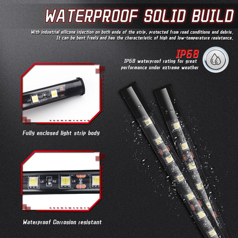 White LED Cargo Bed Work Light Bar Strip 60” For F150 F250 F350 SuperDuty Ranger