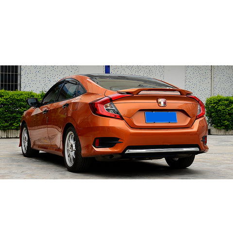 Chrome Rear Bumper Lower Lip Cover Guard Car Body Molding Trim Protector for Honda Civic Sedan 2016-2018