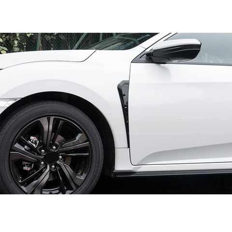 For Honda Civic 2016-2021 Glossy Black Fender Vent Air Wing Overlay Cover Trims