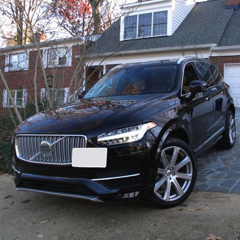 JDM Aluminum Bumper Tow Hook License Plate Mount Bracket for Volvo XC90 S90 2015-up