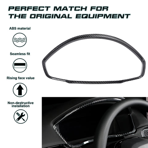 Carbon Fiber Pattern Interior Dashboard Cover Trim For Honda Civic 11th Gen 2022+
