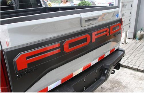 FORD Letter Decals Vinyl Die-Cut Decals for Ford F-150 Raptor 2017+ Front Grill/ Rear Tailgate Red