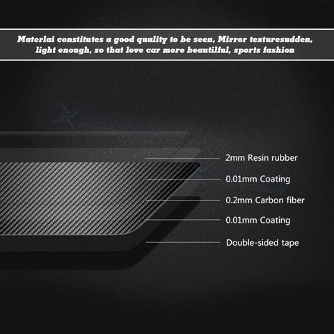 Real Carbon Fiber Engine + Black Cigarette Eject Button Trim For Nissan Infiniti