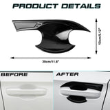Set Glossy Black Door Handle Bowl Panel Cover Trim For Honda Civic 11th Gen 2022