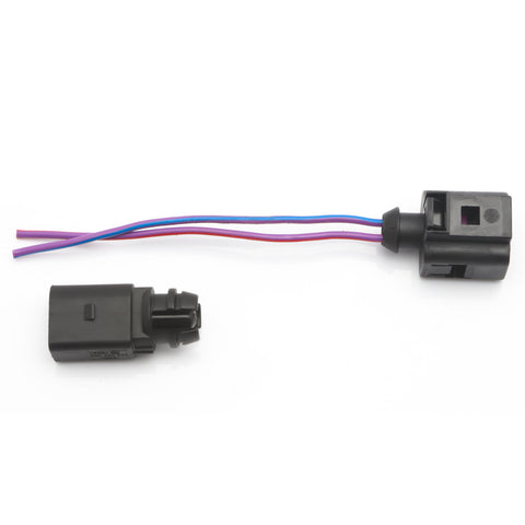 Ambient Air Temperature Sensor with 2-pin Connector Plug Wiring Harness Pigtail for Volkswagen / for Audi