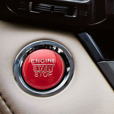 Blue / Black / Red Keyless Engine Push Start Stop Button Cap Trim for Toyota Camry Tacoma Corolla Prius Avalon Yaris