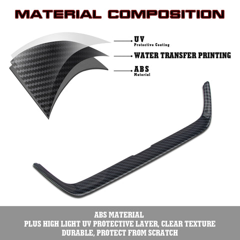 Carbon Fiber Texture Center A/C Air Outlet Cover For Toyota Corolla 2020-2023