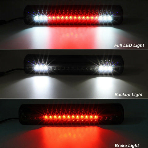 LED 3rd Brake Light High Mount Stop Tail Cargo Lamp Smoked Lens for Chevy C1500 K1500 Silverado 1988-1998