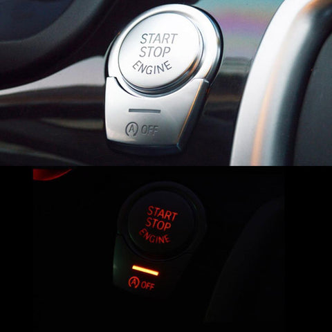 Dashboard Engine Start Stop Push Button ABS Trim Cover Sticker for BMW 5 Series G30 2017-2018