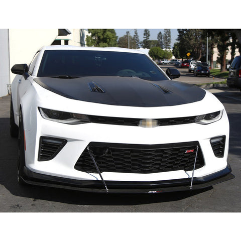 Adjustable 6"-9" / 8"-11" / 10"-13" Front Bumper Lip Splitter Diffuser Strut Rod Tie Bars Fit Most Vehicles, Black / Red / Blue / Silver