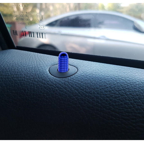 4pcs Aluminum Bolt-On Replace Door Lock Knob for Mercedes C E GLC GLE Class (W205 W213 X205 W166) Blue/ Red