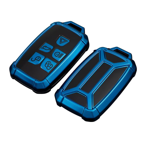 Iron Armor Style Blue Full Cover Remote Key Fob Cover For Range Rover 2013-2017