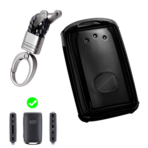 Black Soft TPU Full Protect Remote Smart Key Fob Cover For Mazda CX-9 2020-2025