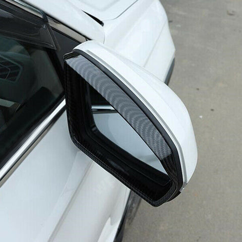 2pcs Rear View Side Mirror Rain Visor Shade Guard for Toyota Camry 2018-2024, ABS Carbon Fiber Rearview Mirror Snow Visor Anti-rain Eyebrow Trim Frame Cover