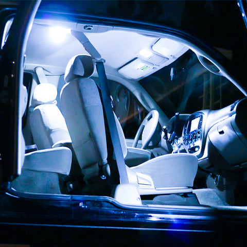 2pcs T10 168 W5W 194 Extreme Bright 8-SMD LED Car Interior Light Bulb License Plate Map Side Marker Lamp, Fading Blue to White