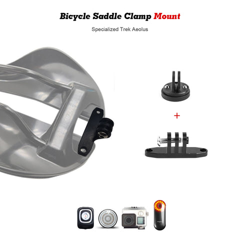 Saddle Clamp Mount for Gopro Camera Garmin Varia Rearview Radar Rear Light, Compatible with Trek Aeolus - Type C