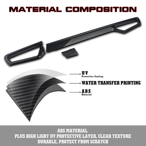 Carbon Fiber Texture Side Dashboard AC Air Outlet Cover For Toyota Corolla Cross