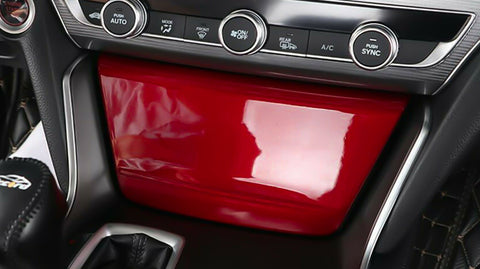 Sporty Red Cigarette Lighter Panel Cover Trim For Honda Accord 10th Gen 2018 2019 2020