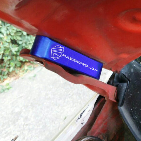 Red / Gold / Blue / Black / Neo / Silver Hood Spacer Riser Kit for Honda Civic Acura Integra, Aluminum Alloy Billet Car Hood Vent Spacer Riser Modification Set