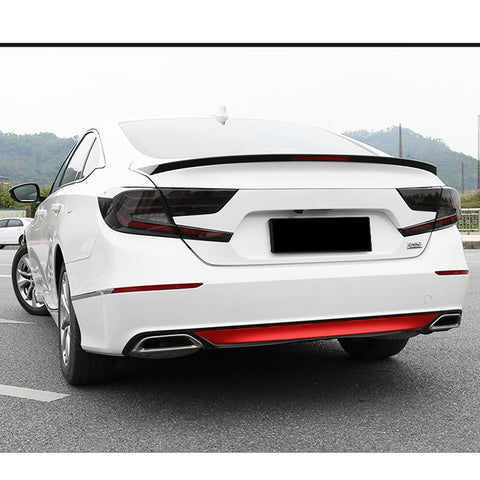 Red Vinyl Rear Bumper Lower Lip Molding Trim Sticker Decal for Honda Accord 2018 2019