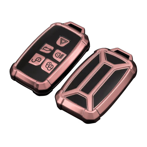 Iron Armor Style Red Full Cover Remote Key Fob Cover For Range Rover 2013-2017