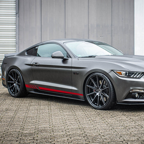 Xotic Tech Sport Racing Style Car Side Skirt Stripe Decor Vinyl Sticker, Red , Compatible with Benz C300 63 AMG( Size: 225 cm )