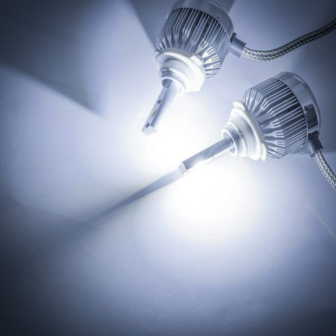 6pcs 6000K Xenon White LED High Low Beam Headlight + Fog Light Bulb Combo Package for Chevrolet Silverado 1500 2500 3500 2007-2015