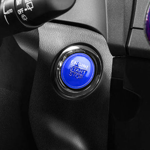Blue / Black / Red Keyless Engine Push Start Stop Button Cap Trim for Toyota Camry Tacoma Corolla Prius Avalon Yaris