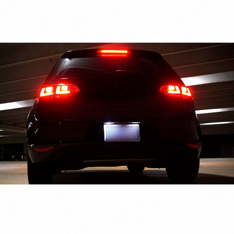 2pcs 1157 / 3157 / 7443 Red 40-SMD LED Flashing Strobe Brake Stop Tail Light Lamp