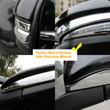 for Toyota Highlander 2014-2019 Side Mirror Trim - 2pcs ABS Chrome Rearview Mirror Trim Decorative Strip for Toyota RAV4 Hilux 2013-2019
