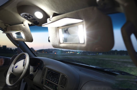 4x White LED Interior Sun Visor Vanity Mirror Light Bulbs Lamps 6612F 6614F 6641