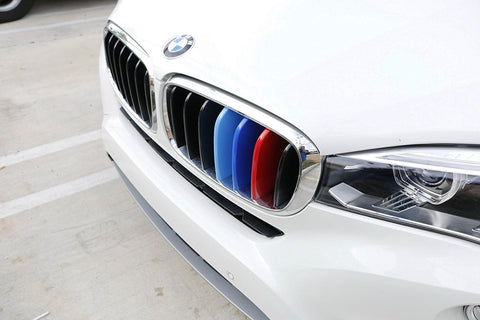 1 set BMW M-Colored Kidney Grille Insert Trim TRI Color M Sport Strips Strips For BMW