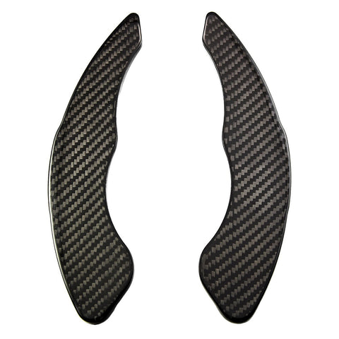 Real Carbon Fiber Steering Wheel Shifter Gear Paddle DSG Extensions For Golf 7 GLI GTS Scirocco