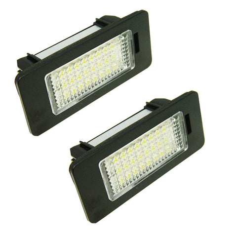 Super White Error Free LED License Plate Lights For Audi B8 A4 A5 S4 S5 Q5 TT