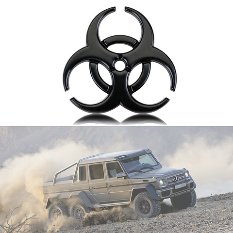 Side Badge Sticker 3D Logo Resident Evil Umbrella Corporation Biohazard Metal Chrome Fender Emblem