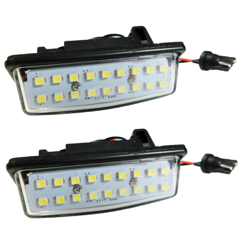Direct Fit White LED License Plate Light Lamps For Nissan Altima Maxima Murano