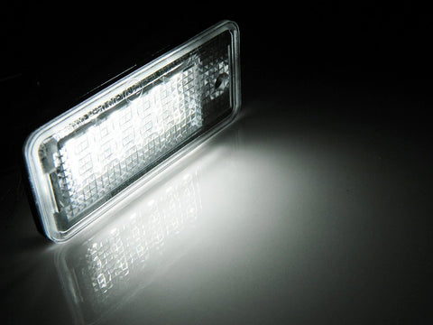 Xenon White Error Free LED License Plate Lights Lamps For Audi A3 A4 A6 S6 A8 Q7