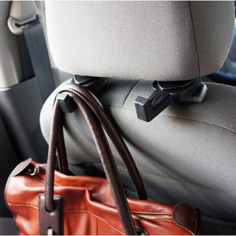 2 Pieces Pack Universal Car Back Seat Headrest Hanger Holder Hooks For Bag Purse Cloth Grocery