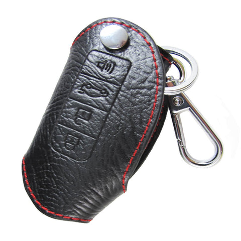 Genuine Leather Carbon Fiber Pattern Key Folding Fob Key Cover Audi Volkswagen Mazda Mercedes-Benz Nissan/Infiniti Kia/Hyundai
