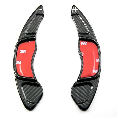 Real Carbon Fiber Steering Wheel Shifter Gear Paddle DSG Extensions For Golf 7 GLI GTS Scirocco
