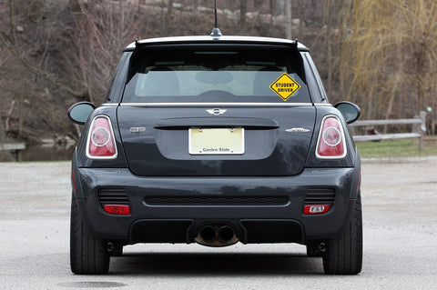 7" Student Driver Yellow Safety Sign Car Window Die-Cut Graphic Vinyl Decals for SUV Truck Car Bumper, Laptop, Wall, Mirror, Motorcycle