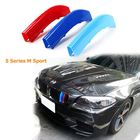 1 set BMW M-Colored Kidney Grille Insert Trim TRI Color M Sport Strips Strips For BMW