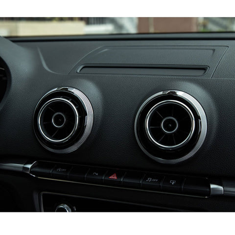 4pcs Chrome Car Auto AC Vent Outlet Decoration Ring Cover Trim for Audi A3 NEW