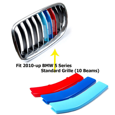 1 set BMW M-Colored Kidney Grille Insert Trim TRI Color M Sport Strips Strips For BMW